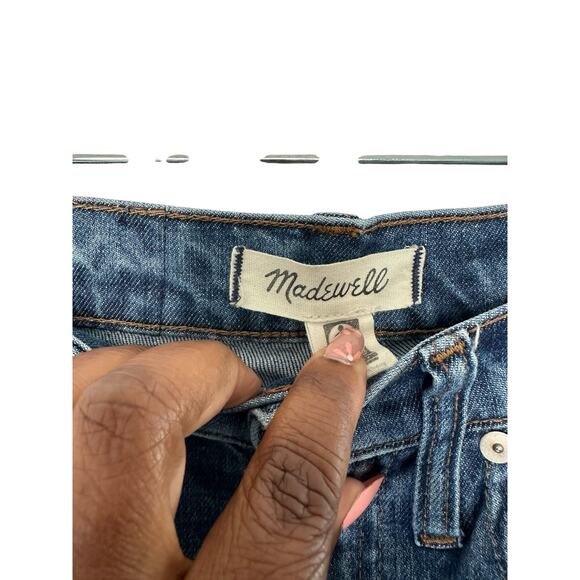 Madewell Rossie Wash The High-Rise Slim Boyjean Straight Leg Jean Size 24 - Picture 4 of 14
